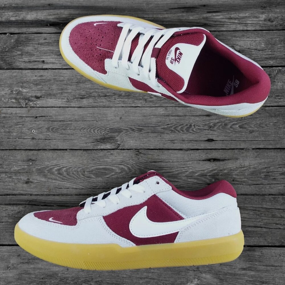 Nike SB Force 58 Shoes - Red/Summit White/Gum Light Brown (BRAND NEW)